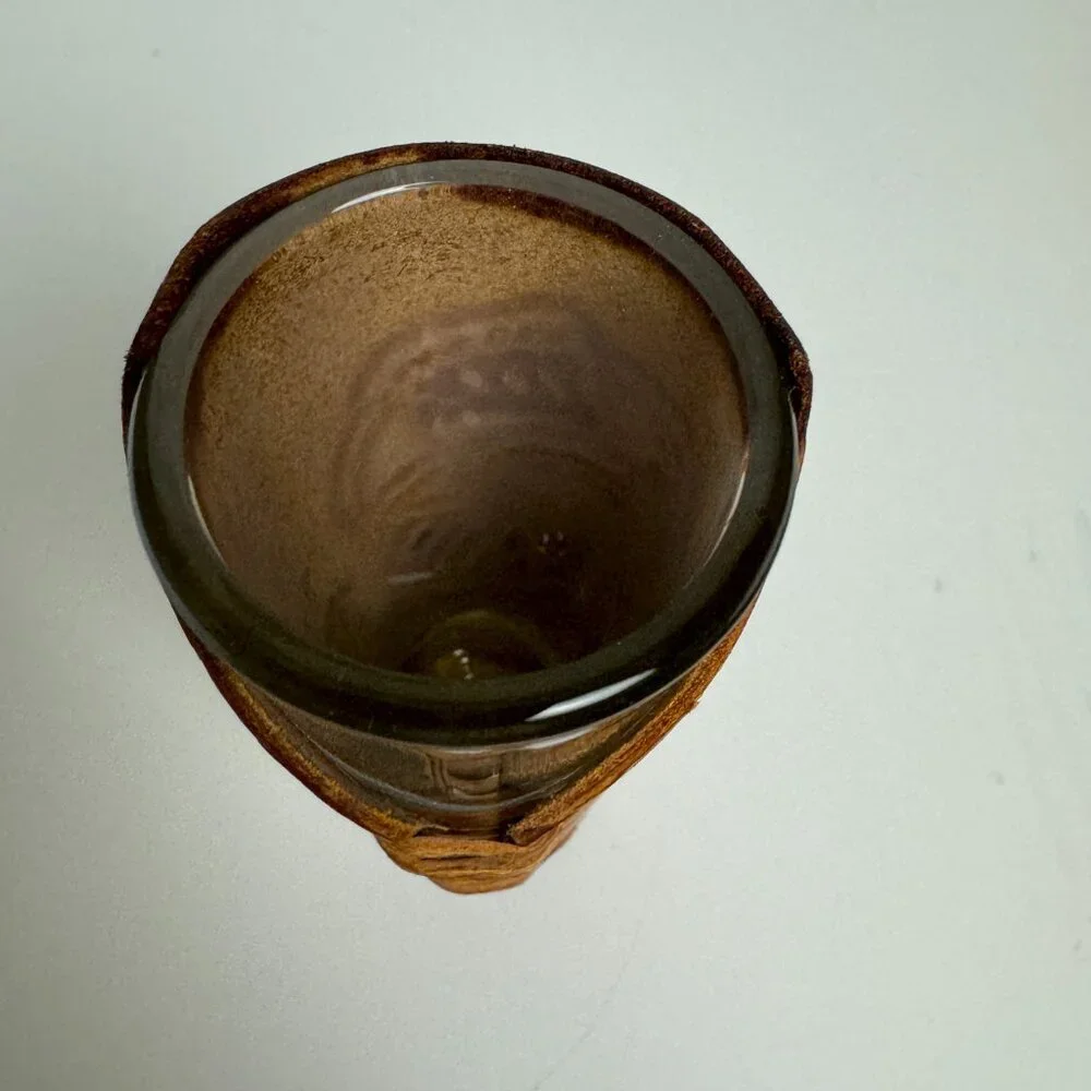 Durango Mexico Tequila Shot Glass Leather Wrapped 4